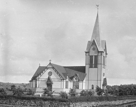 Hede kyrka, före ombyggnaden på 1930-talet